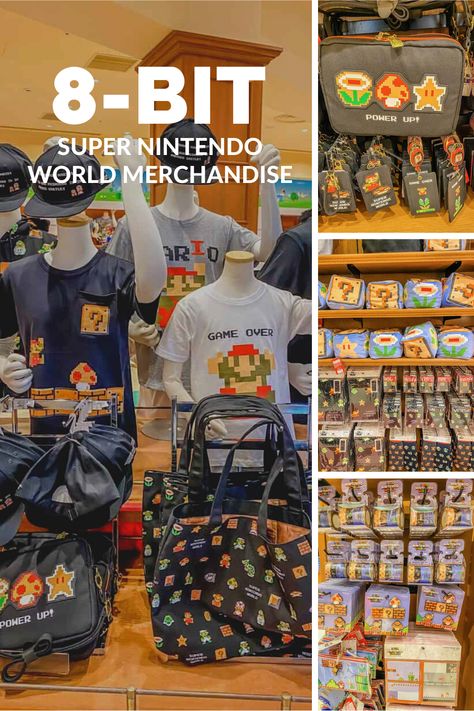 There's even MORE Super Nintendo World merchandise at Universal Studios Japan. Here's a look at all the 8-bit themed items you can buy on your next trip to Japan! Super Nintendo World, Kansai International Airport, Minions Fans, Ar Game, Nintendo World, Trip To Japan, Universal Studios Japan, Tshirt Bag, Halloween 2020