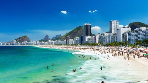 Playa de Copacabana: la más famosa de Río de Janeiro Best Travel Apps, Ipanema Beach, Copacabana Beach, Rio Grande Do Norte, San Salvador, Air France, Beaches In The World, Beach Lovers, City Beach