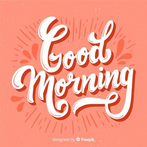 Good Morning Lettering, Good Morning Letter, Lettering Background, God Baby, Quotes Whatsapp, Beautiful Morning Quotes, Wonderful Wednesday, Typography Hand Drawn, Good Morning Beautiful Images