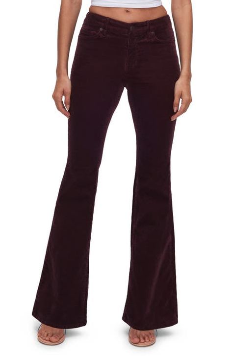 Women's Pants | Nordstrom Rack Corduroy Flare Pants, Low Rise Jeans, Retro Chic, Good American, Flare Pants, Jeans Fit, Women's Pants, Nordstrom Rack, Low Rise