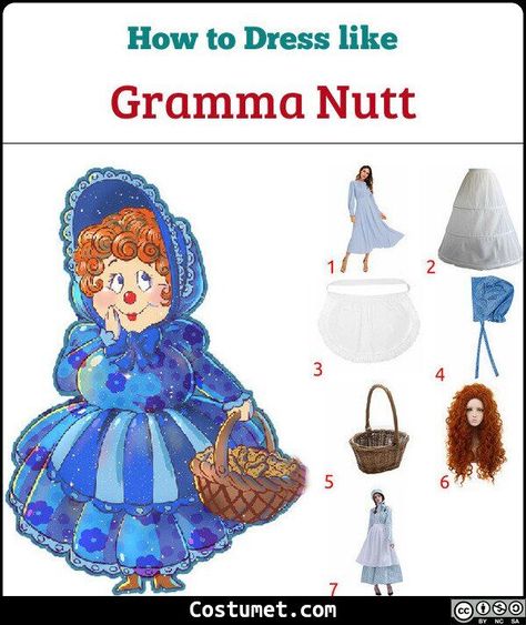 Gramma Nutt (Candyland) Costume 🍬 🍭 Gramma Nutt Costume, Gramma Nutt Candyland, Grandma Nut Candyland Costume, Grandma Nutt Candyland, Candy Land Characters Costumes, Candyland Cosplay, Candyland Characters Costumes, Candyland Costume Women, Candyland Costume Diy