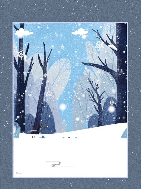 Drawn Calendar, Winter Calendar, Beautiful Calendar Design, Painted Forest, Summer Calendar, Snow Illustration, Wood Illustration, Snow Landscape, Scene Wallpaper