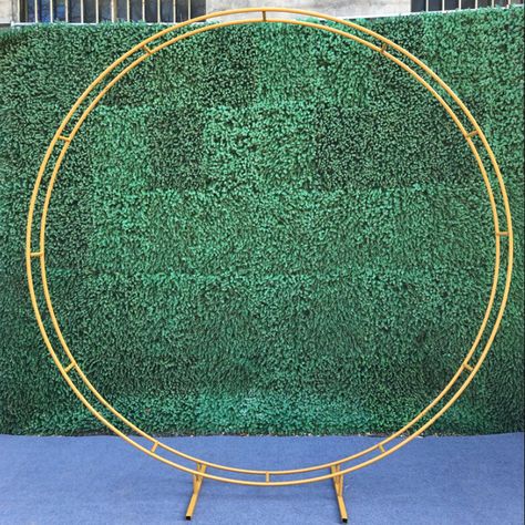 New circle wedding arch frame deco mariage champetre wall decor wedding decoration background stand for artificial silk flower Party Backdrop Stand, Flower Ball Centerpiece, Circle Arch, Outdoor Backdrops, Wreath Stand, Flower Door, Arch Frame, Metal Wedding Arch, Wedding Hoop