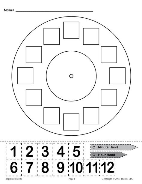 Clock Worksheets, Telling Time Activities, Education Support, Telling Time Worksheets, Make A Clock, Free Time Activities, Time Activity, Time Worksheets, Kindergarten Printables