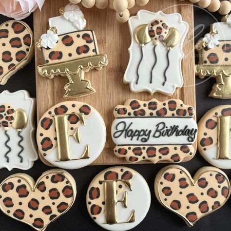 Leopard Cookies, Creative Cookies, Mom Day, Fun Cookies, Birthday Cookies, Custom Cookies, Decorated Cookies, Sugar Cookies Decorated, Royal Icing