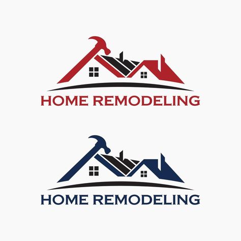 Remodeling Logo, Home Logo Design, Maintenance Logo, Logo House, House Maintenance, Hd Logo, House Logo Design, Typography Alphabet, Construction Logo