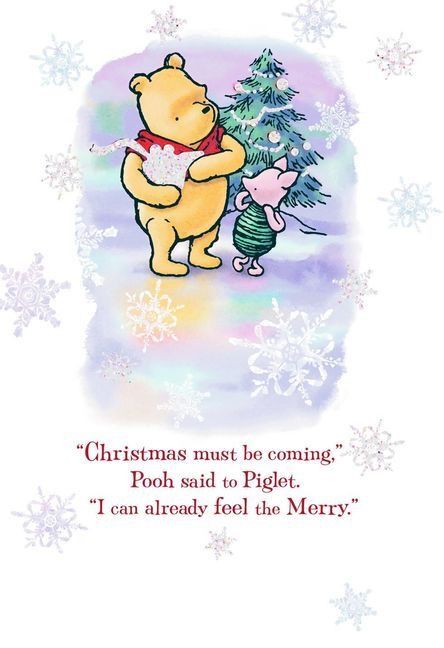 Baby Winnie The Pooh, Pooh Christmas, Quotes Family, Winnie The Pooh Christmas, Christmas Card, Winnie The Pooh, Quotes, Christmas