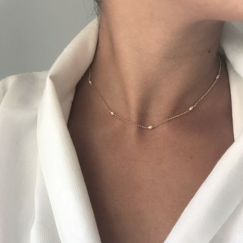 Delicate Choker, Minimal Necklace, Chic Necklace, Pearls Necklace, Gold Pearl Necklace, Pearl Choker Necklace, Classy Jewelry, Minimal Jewelry, Minimal Chic