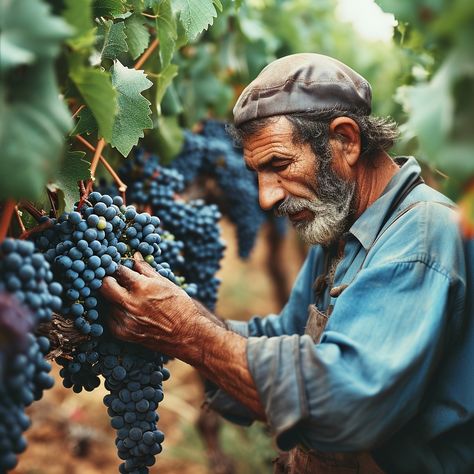 Vineyard Harvest Worker: An experienced vineyard worker carefully inspects and harvests ripe blue grapes during the harvest season. #vineyard #grapes #harvest #worker #agriculture #viticulture #winemaking #nature #aiart #aiphoto #stockcake https://ayr.app/l/4yKo Grape Vineyard, Grape Harvest, Grape Harvesting, Bible Images, Harvest Season, The Harvest, Grape Vines, Free Stock Photos, Royalty Free Images