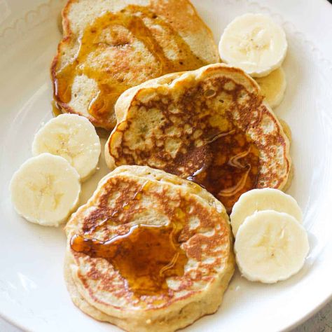 Kodiak Cakes Banana Pancakes Recipe - The Top Meal Fluffy Kodiak Pancakes, Kodak Pancake Recipes, Kodiak Blueberry Pancakes, Kodiak Cakes Recipe Pancakes, Kodak Protein Pancakes, Kodiak Banana Pancakes, Ww Kodiak Pancakes, Kodiak Pancake Mix Recipes Banana, Kodiak Cake Pancakes