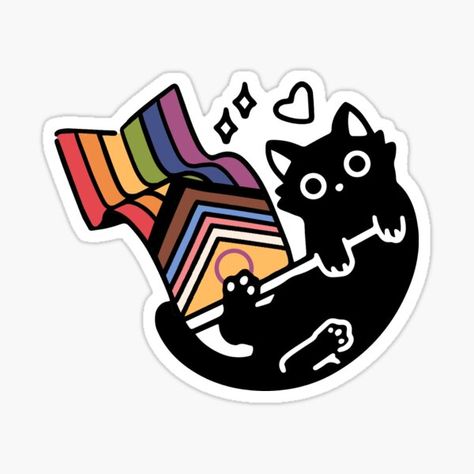 Lgbtq Stickers for Sale | Redbubble Cute Pride Drawings, Lgbtq Stickers Aesthetic, Cute Pride Stickers, Pride Stickers Printable, Lgbtqia Stickers, Bi Stickers, Cool Stickers For Laptop, Pride Fanart, Queer Stickers