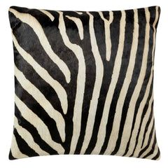 Denver Zebra Print Cowhide Pillow Zebra Print Decor, Animal Print Upholstery, Art Deco Garden, Zebra Decor, Cowhide Pillow, Living Room Boho, African Inspired Decor, Eclectic Living, Fabric Bench