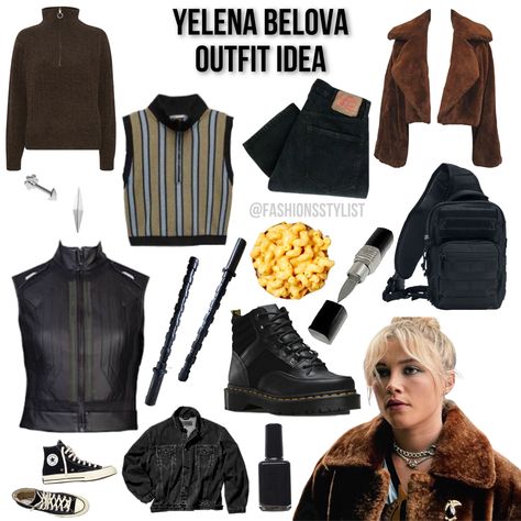 Yelena Belova Outfit, Marvel Yelena, Marvel Inspired Outfits, Marvel Multiverse, Marvel Clothes, Yelena Belova, Character Inspired Outfits, Marvel Cosplay, Disney Park