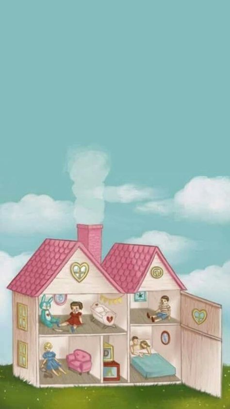 Doll House Melanie Martinez Art, Melina Martinez Wallpaper, Doll House Melanie Martinez, Dollhouse Tattoo, Dollhouse Drawing, Dollhouse Melanie Martinez, Cry Baby Coloring Book, Cry Baby Storybook, Melanie Martinez Coloring Book