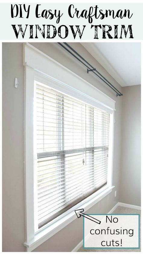 Craftsman Style Window Trim, Craftsman Window Trim, Craftsman Window, Diy Window Trim, Window Trims, Interior Window Trim, Interior Window, Trim Ideas, Interior Windows