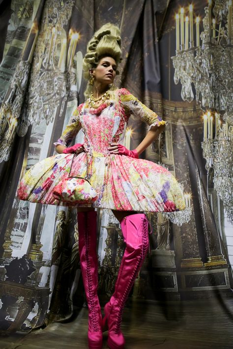 Avant Apocalypse, Moschino 2020, Kaleidoscope Fashion, Magic Creatures, Revelation 4, Rococo Fashion, Lady Macbeth, Stella Maxwell, Moschino Couture