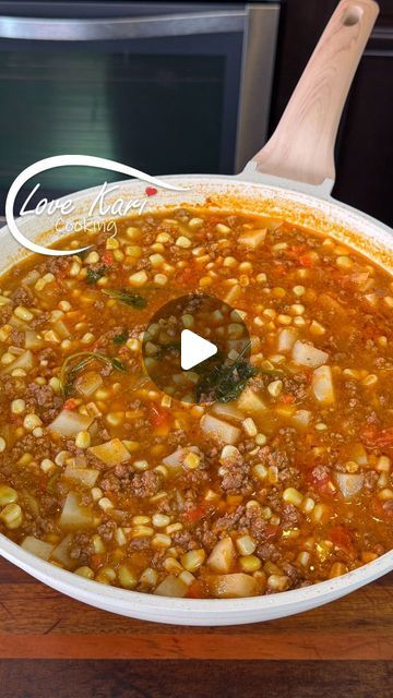 Karina Valladares on Instagram: "Picadillo de Res con Papas y Elote Quick Easy Recipe.
If you've ever wanted to learn how to make picadillo con carne molida, this simple recipe is just what you need 😋 Picadillo is made with ground beef and I like to add some fresh corn and potatoes. For me, it's the ultimate comfort food 🥰 Please comment down below what recipe you will like to see next. Also, check out our YouTube Channel for more delicious recipes. Link in Bio 😊

PICADILLO INGREDIENTS:
For the salsa:
► 2 cups water
► 3 tomatoes
► 1/4 of white onion
► 1 serrano pepper
► 4 tsp beef bouillon
For the picadillo:
► 2 fresh corn
► 1 lb. ground beef
► 2 minced garlic cloves
► 1/4 tsp black pepper
► 2 potatoes
► 1/2 white onion
► 1 tomato
► Bunch of cilantro

#mexicanfood #recetas #picadillo

T Ground Beef Picadillo Recipes, Picadillo Recipe Mexican Authentic, Picadillo Con Papas Recipe, Picadillo Recipe Mexican, Carne Molida Recipe, How To Make Picadillo, Mexican Picadillo, Corn And Potatoes, Quick Ground Beef Recipes