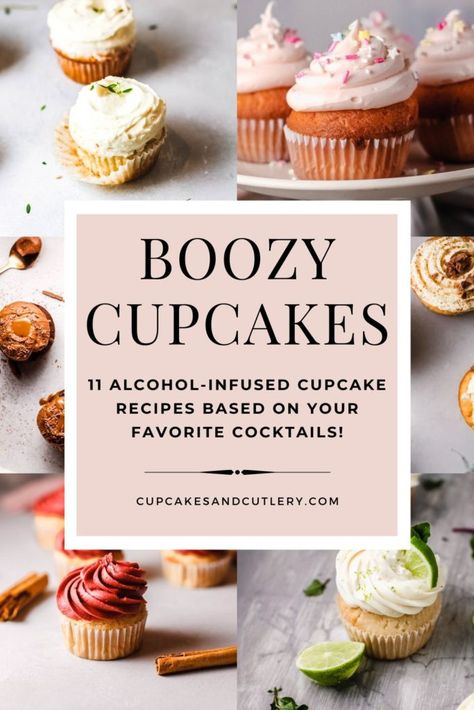 Alcohol Cupcakes Recipes, Infused Cupcakes Recipes, Booze Cupcakes, Boozy Cupcakes Recipes, Alcohol Infused Cupcakes, Booze Cake, Boozy Baking, Liquor Cake, Boozy Treats