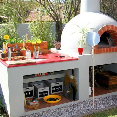 Tiled Pizza Oven Outdoor, Tiled Pizza Oven, Pizza Oven Outdoor Kitchen, Pizza Cooking, Brick Pizza Oven, Backyard Activities, New Pizza, Wood Countertop, Bread Oven