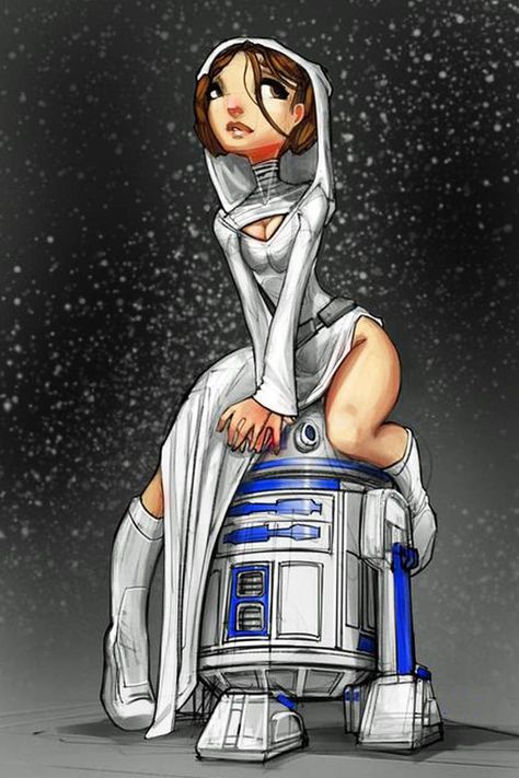 Leia Star Wars, Star Wars Character, Star Wars R2d2, Star Wars Tattoo, Star Wars Women, Bd Comics, Star Wars Wallpaper, Star Wars Artwork, Star Wars Fan Art