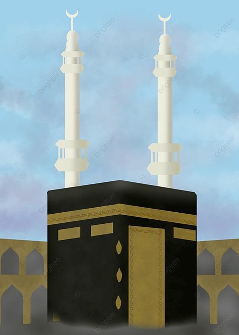 The Amazing Ka Bah Holy Place In Mecca Background Ka'bah Drawing, Manasik Haji, Arab Wallpaper, Ka Bah, Mecca Kaaba, Ramadan Background, Ramadan Lantern, Sky Lanterns, Balloon Crafts