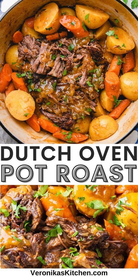 Por Roast Oven, Roast Beef Recipes Dutch Oven, Por Roast Recipe, Roaster Pan Recipes, Beef Roast In Dutch Oven, Beef Dutch Oven Recipes Dinners, Roast In Dutch Oven Beef, Recipes For Dutch Oven Meals, Roast Oven Recipes