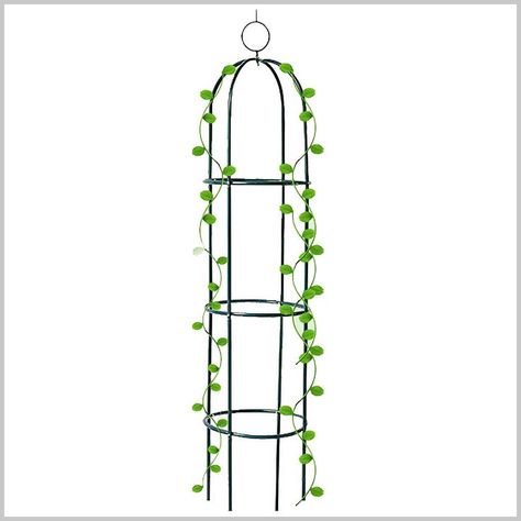 Tower Obelisk Garden Trellis 6.3 Feet Tall Plant Support for Climbing Vines and Flowers Stands,Black Green Lightweight Plant Plant Tower, Vines And Flowers, Arch Trellis, Tall Plant, Garden Obelisk, Support Plante, Trellis Plants, Metal Arch, Climbing Vines