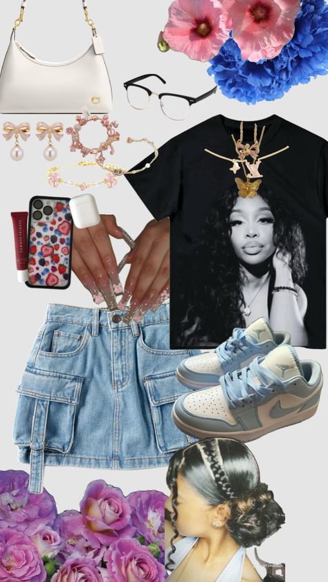 Shirt —-> TikTok shop #outfitinspo  #sza #blueandpink #🩵 #💗 #cutefit Tiktok Shop, Cute Fit, Outfit Inspo