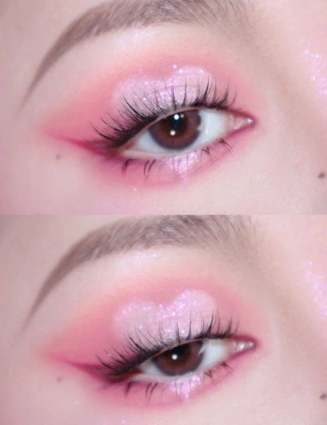 Heart Makeup, Cute Eye Makeup, Swag Makeup, Ethereal Makeup, Makijaż Smokey Eye, Dope Makeup, Eye Makeup Designs, Makeup Eye Looks, Asian Eye Makeup