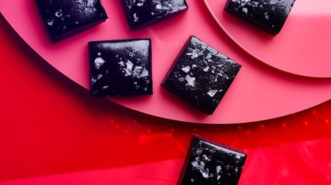 Salted Black Licorice Caramels Recipe | Bon Appetit Licorice Caramels Recipe, Sugar Cookies Aesthetic, Gluten Free Licorice, Anise Candy, Liquorice Recipes, Caramels Recipe, Cookies Aesthetic, Spring Candy, Licorice Candy