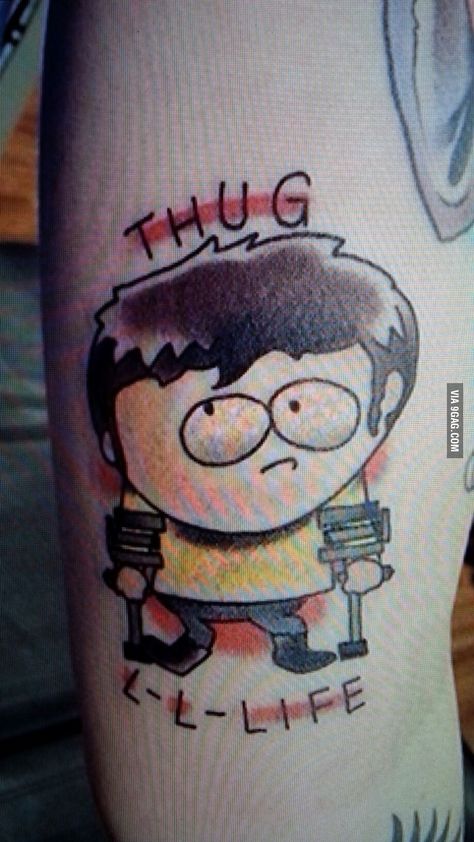 South Park Tattoo, Disney Couple Tattoos, Dumbest Tattoos, South Park Videos, South Park Memes, Wicked Tattoos, Geek Tattoo, South Park Funny, Star Wars Tattoo