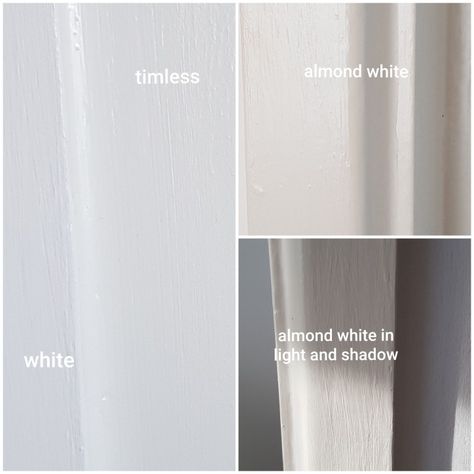 Dulux Timeless Dulux Almond White paint swatches comparison decor interior design Dulux Almond White Living Rooms, Dulux Timeless Paint, Dulux Almond White, White Paint Ideas, Dulux White Paint, Dulux Timeless, Cottage Paint Colors, Carpet Staircase, Interesting Interiors