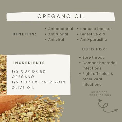 Cold season is coming our way! Make sure to be ready with these 3 super easy remedies you can make at home! 1. Oregano Oil: Known for its natural antibacterial properties, oregano oil can help support your immune system. 2. Fermented Garlic Honey: A great way to harness the benefits of garlic and honey for a soothing, health-boosting blend. 3. Fire Cider: This tangy tonic combines apple cider vinegar, herbs, and spices to help combat colds and boost vitality. Remember, these remedies ar... How To Use Oregano Oil As Antibiotic, Garlic And Honey Remedy Benefits, How To Make Oregano Oil At Home, Oil Of Oregano Recipe, Oregano Oil Recipes, Oil Of Oregano Benefits, Oregano Benefits, Intentional Eating, Fermented Garlic Honey