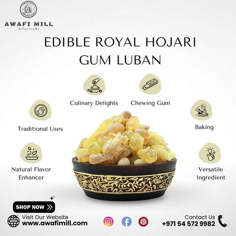 🌿 Experience the Pure Elegance of Edible Royal Hojari Gum Luban 🌿 Delve into the world of ancient luxury with our Edible Royal Hojari Gum Luban. Known for its exquisite quality and unique properties, this premium resin offers a blend of flavor, tradition, and wellness. ✨ Key Features ✨ 🔥 Premium Quality: Sourced from the finest Boswellia sacra trees in Oman, our Royal Hojari Gum Luban is the highest grade of frankincense. It is meticulously harvested and selected to ensure unparalleled pur... Ancient Treasure, Healthy Baking Recipes, Traditional Recipes, Edible Arrangements, Herbal Infusion, Pure Elegance, The Pure, Chewing Gum, Traditional Kitchen