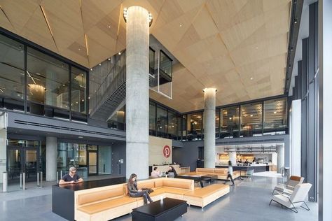 Pinterest Headquarters, Pinterest Office, Social Media Company, Concrete Structure, Wood Ceilings, Best Interior Design, In Law Suite, Residential Interior, Architect Design