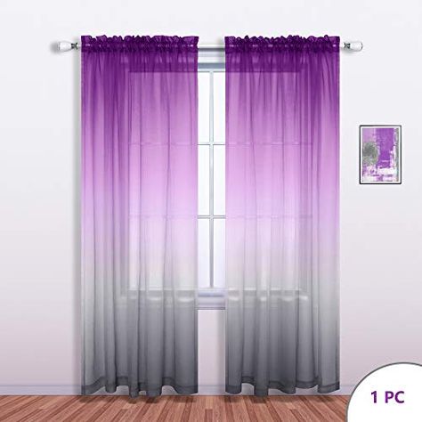 Purple Curtains Bedroom, Turquoise Curtains, Gray Curtains, Ombre Curtains, Purple Curtains, Room Children, Decorative Curtains, Bedroom Curtains, Luxury Curtains