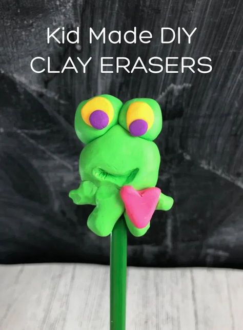 This Eraser Valentine Printable is perfect to use when creating and making erasers with Sculpey Bake Shop Eraser Clay. I love all things handmade and homemade, especially for Valentines. The clay is super easy to work with and erasers that get made really work. #valentinesday #valentinescrafts #valentinesactivties #creativecrafts #getcrafty #makstuff Eraser Valentine, Valentines Day Clay, Clay Crafts For Kids, Valentine Diy, Valentine Crafts For Kids, How To Make Clay, Kid Craft, Bake Shop, Diy Homemade