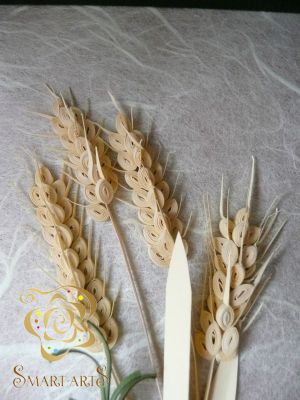 quilling wheat 3d Quilling Ideas, Paper Filigree, Quilled Flowers, Postcard Paper, Quilled Creations, Quilling Tutorial, 3d Quilling, Quilling Ideas, Quilling Craft