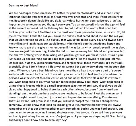 Dear Ex Best Friend Dear My Ex Best Friend, Paragraph For Ex Best Friend, Dear Ex Best Friend Quotes Deep, Things To Say To Your Ex Best Friend, Dear Best Friend Deep, How To Get Over Your Ex Best Friend, Bye Bestie, To My Ex Best Friend, Dear Ex Best Friend