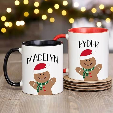 Christmas Cups Gifts Ideas, Christmas Sublimation Ideas, Christmas Mug Ideas, Christmas Eve Box For Kids, Mugs For Christmas, Christmas Eve Box Ideas, Baking Spirits Bright, Xmas Eve Boxes, Cricut Christmas Ideas