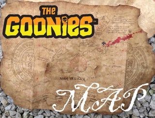 The Goonies Treasure Map: 4 Steps (with Pictures) Trunk Or Treat Games, Goonies Map, The Goonies, Geek Crafts, Treasure Map, How To Make Brown, Pirate Treasure, Ink Splatter, Goonies