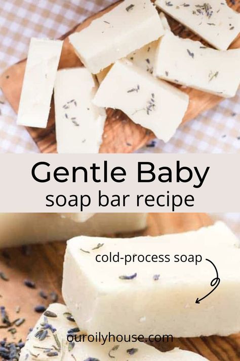 Soap Bar Recipe, Breastmilk Soap, Milk Soap Recipe, Easy Soap Recipes, Cold Process Soap Recipes, Handmade Soap Recipes, Soap Making Recipes, Colloidal Oatmeal, Gentle Baby