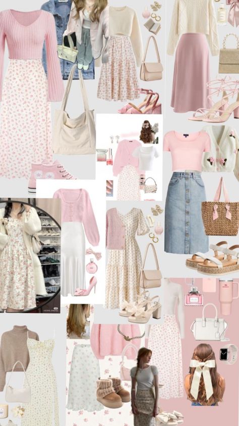 #outfitinspo Outfits Cumpleaños, Modest Coquette, Mode Pastel, Soft Feminine Outfits, Modest Girly Outfits, Smart Casual Women Outfits, Pretty Fits, Coquette Clothing, Bad Mother