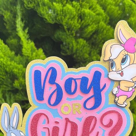 Kaka Krafts on Instagram: "Baby Shower/Gender Reveal Looney Tunes theme request 🥰" Looney Tunes Gender Reveal, Bugs And Lola, Baby Gender Reveal Party Decorations, Gender Reveal Themes, Baby Looney Tunes, Gender Reveal Party Decorations, Baby Gender Reveal Party, Baby Gender Reveal, Instagram Baby