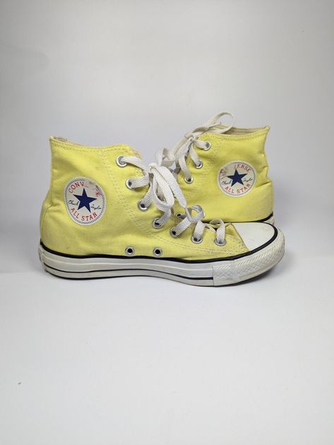 All Star Yellow, High Top Trainers, Converse Chuck Taylor All Star, Chuck Taylor All Star, Converse Chuck, Shoes Trainers, Style Board, Chuck Taylor, Chuck Taylors