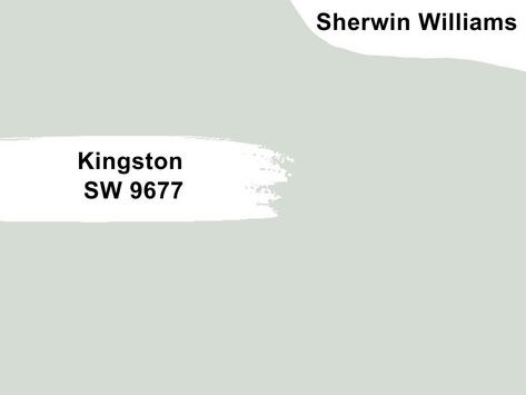 Kingston is a light paint color that brings a lot of coolness and beauty with it. Expert picked this paint color as part of the best for bathroom decor, and we totally agree. Not only is it a great color for a bathroom but also for bedrooms and living rooms. Soft Green Paint Color, Sherwin Williams Rainwashed, Soft Green Paint, Rainwashed Sherwin Williams, Bathroom Moodboard, Sherwin Williams Blue, Best Wall Paint, Best Bathroom Paint Colors, Laundry Room Paint Color