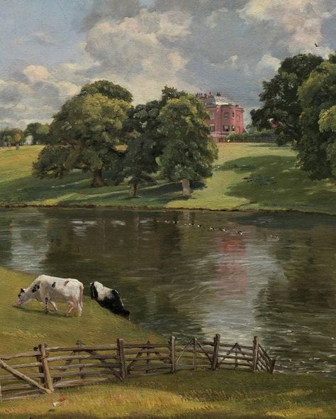 “Wivenhoe Park, Essex" (detail), 1816, John Constable. John Constable Paintings, John Constable, Print Display, English Art, Landscape Art Painting, Great Paintings, National Gallery Of Art, Paintings I Love, Landscape Artist