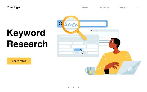 Free Vector | Keyword research seo service banner Online Web Design, Successful Blogger, Keyword Research, Website Design Company, Poster Mockup, Vinyl Banners, Business Look, Ecommerce Website, Banner Ads