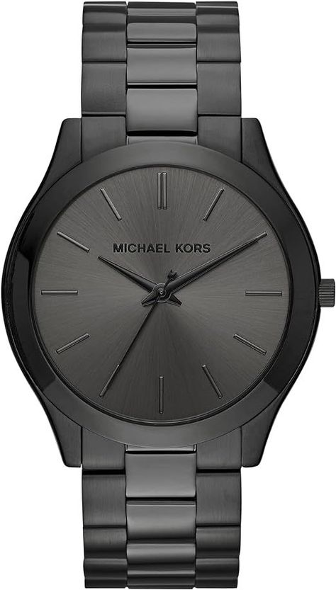 Michael Kors Oversized Slim Runway Men's Watch, Stainless Steel Watch for Men Watch For Men, Watch Model, Black Stainless Steel, Steel Watch, Stainless Steel Watch, Wrist Watches, Men's Watch, Mens Gifts, Wrist Watch