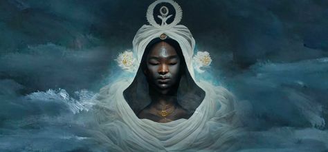 Obatala: The Orisha Who Created The Sky and Mankind Yemaya Orisha, Goddess Of The Sea, Tarot Meanings, African Spirituality, Christian Images, White Doves, King Of Kings, Prayer Cards, Worship